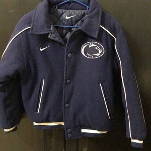 Reversible dark blue Nike Penn State kids jacket